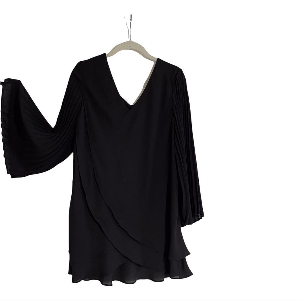 Laurie Felt Reversible Pleated Sleeve Blouse NWOT